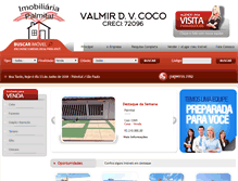 Tablet Screenshot of imobiliariapalmital.com.br